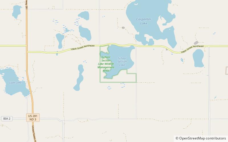 School Section Lake National Wildlife Refuge location map