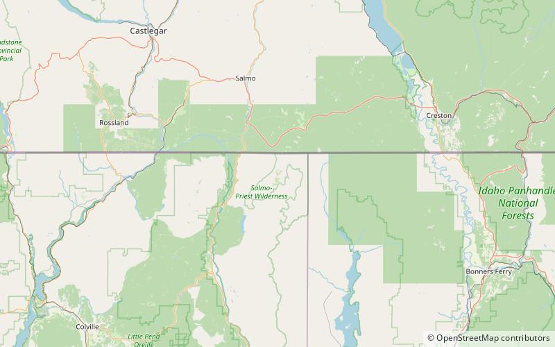 gypsy peak salmo priest wilderness location map