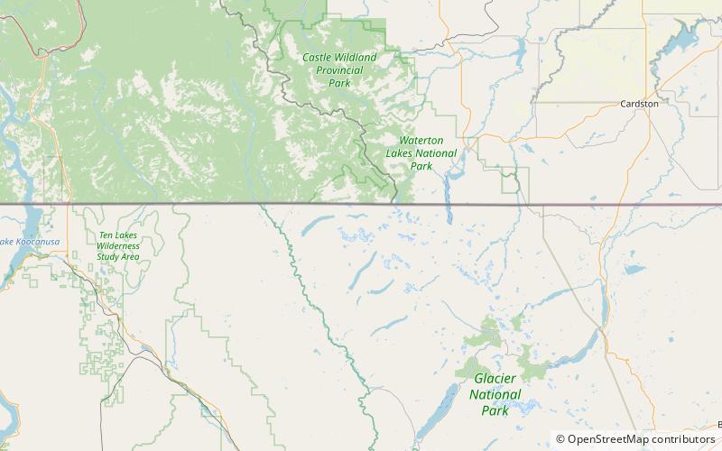 Kinnerly Peak location map