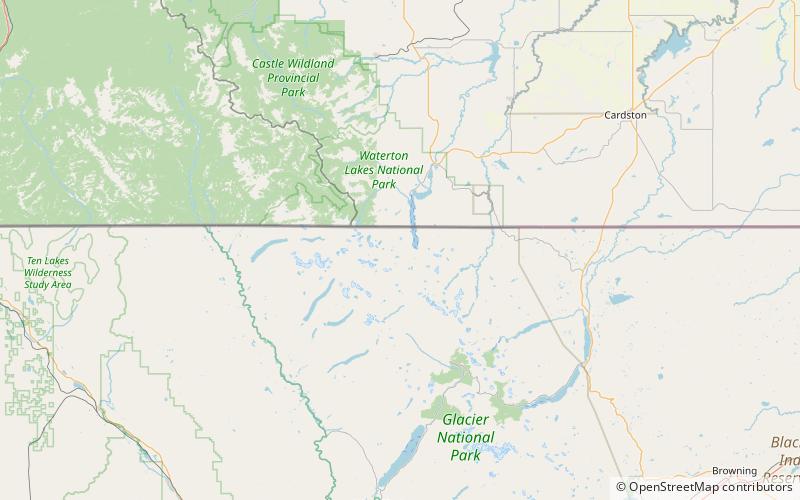 Olson Mountain location map