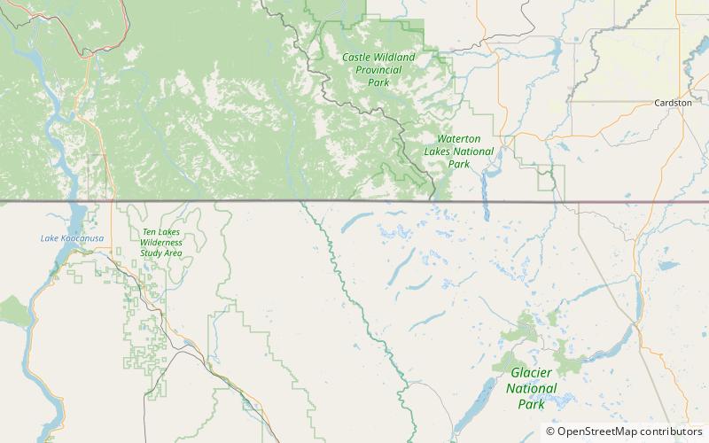 Kintla Lake location map