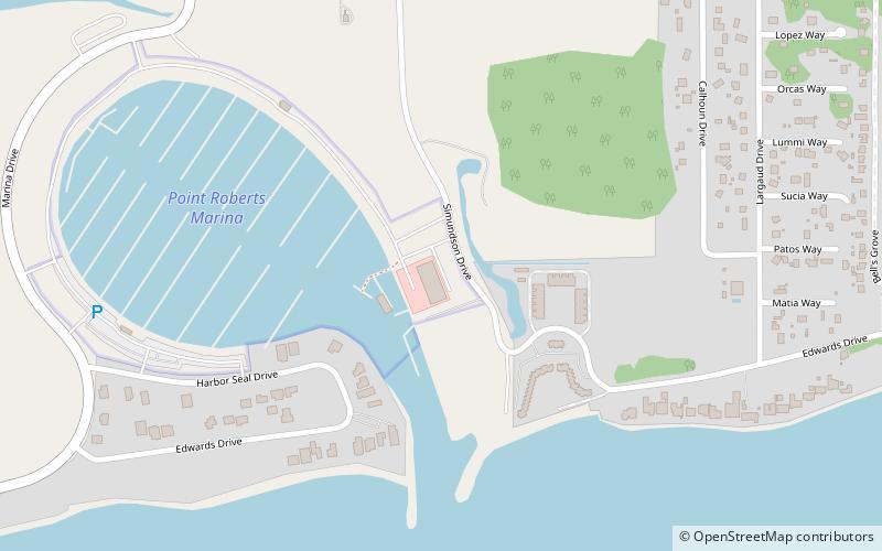 Point Roberts Marina location map