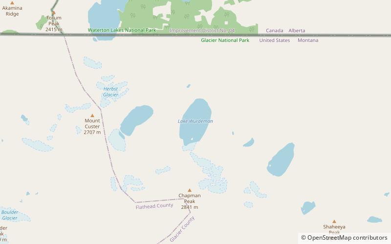 Lake Wurdeman location map