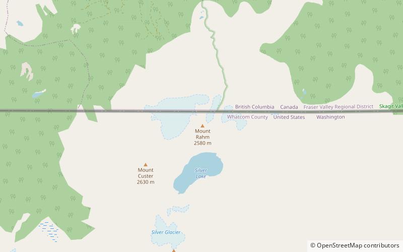 mount rahm north cascades nationalpark location map