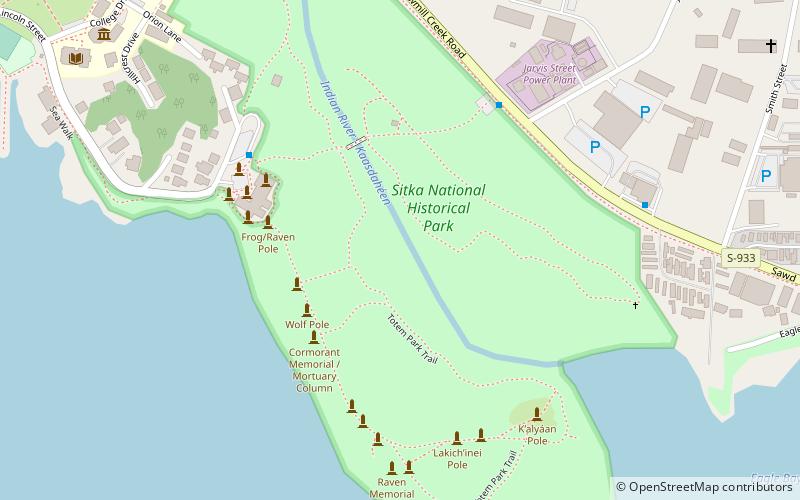 Parque histórico nacional de Sitka location map