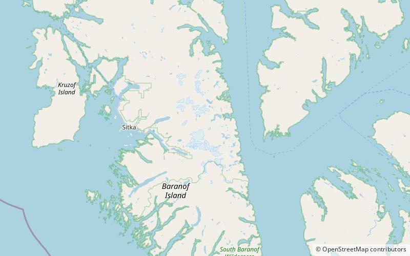 mount furuhelm wyspa baranowa location map
