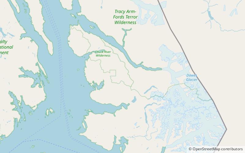 chuck river wilderness bosque nacional tongass location map