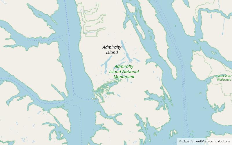davidson lake shelter cabin admiralty island location map