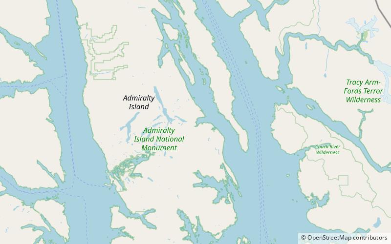 mole harbor shelter cabin isla del almirantazgo location map