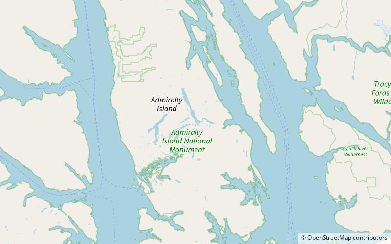 hasselborg lake south shelter cabin isla del almirantazgo location map