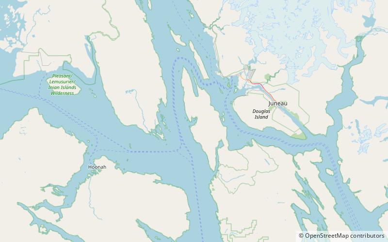 Funter Bay location map