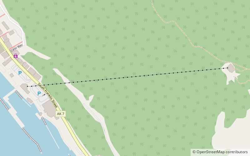Mount Roberts Tramway location map