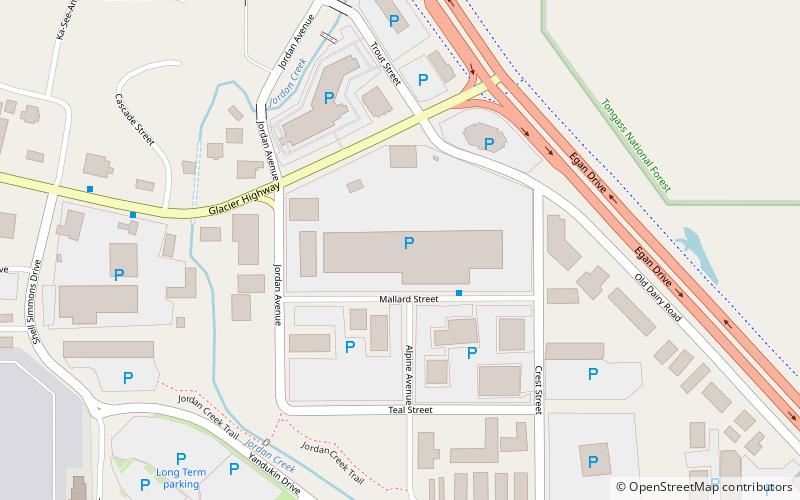 Nugget Mall Juneau location map