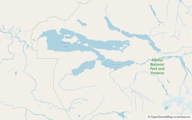 brooks river archeological district park narodowy katmai location map