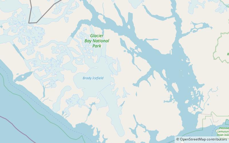 aurora gletscher glacier bay nationalpark location map