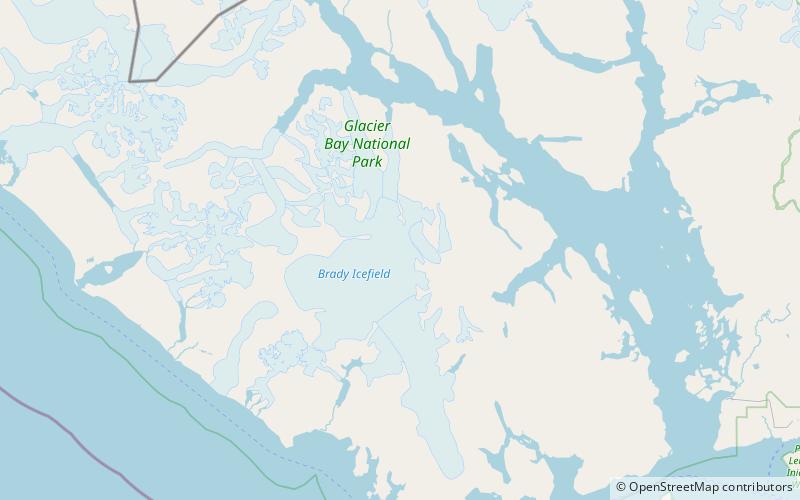 Brady-Gletscher location map