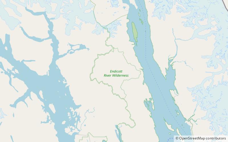 Endicott River Wilderness location map