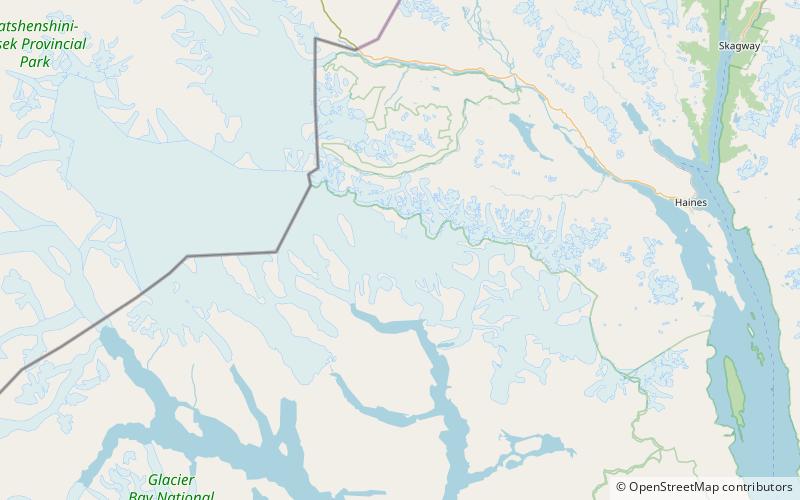 Riggs Glacier location map