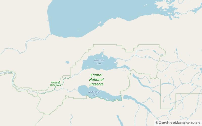 kukaklek lake katmai nationalpark location map