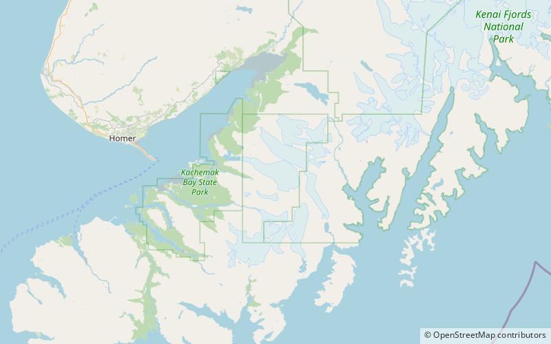 Grewingk-Gletscher location map