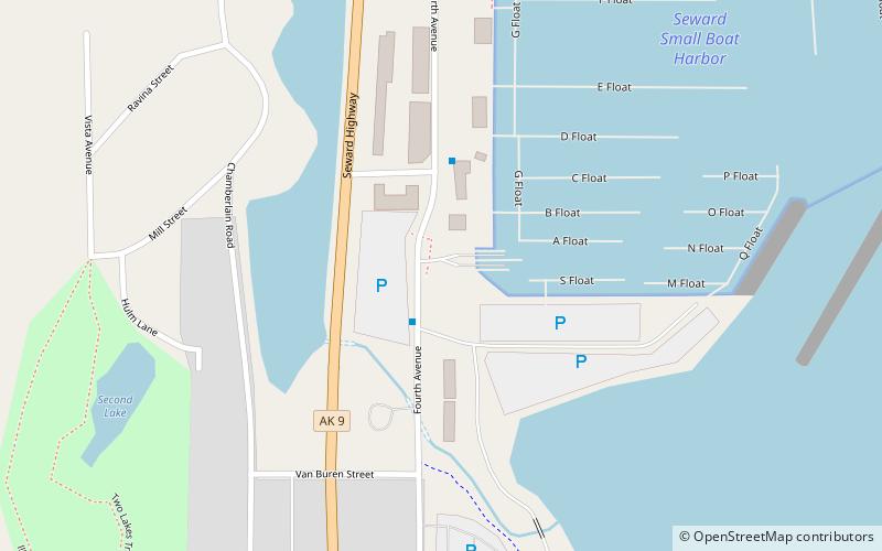seward boat harbor location map