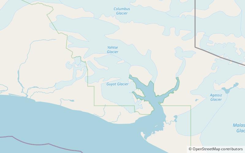 Glacier Guyot location map