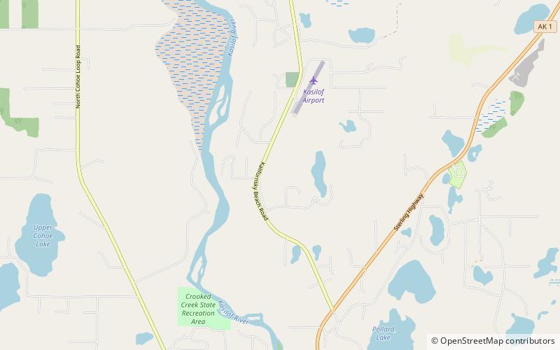 Kasilof location map