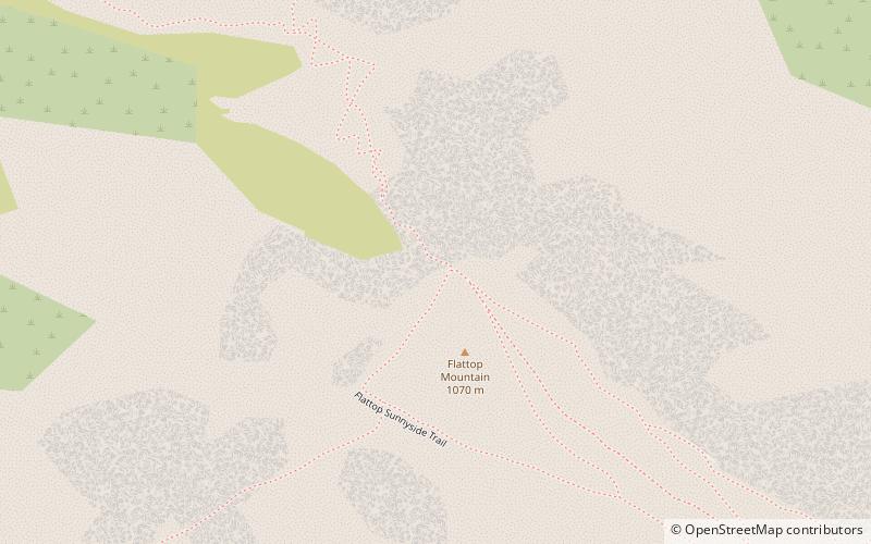Flattop Mountain location map
