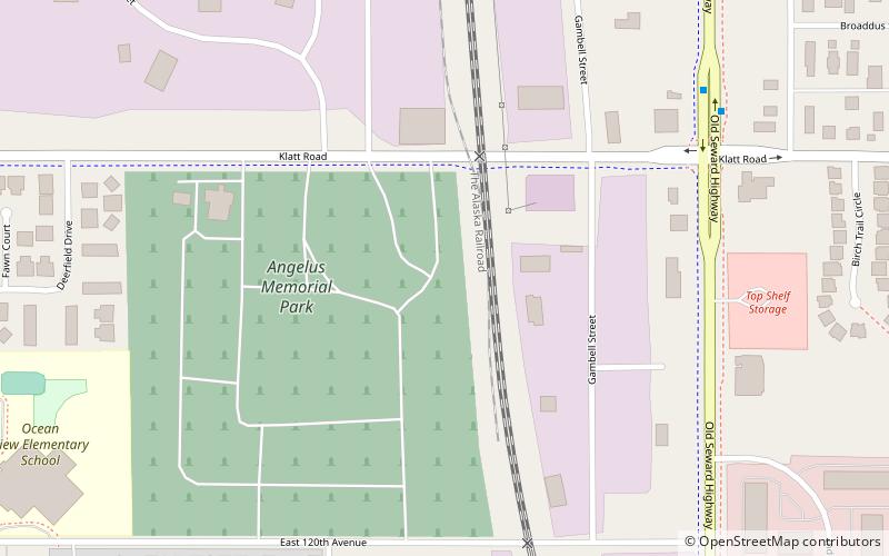 angelus memorial park anchorage location map