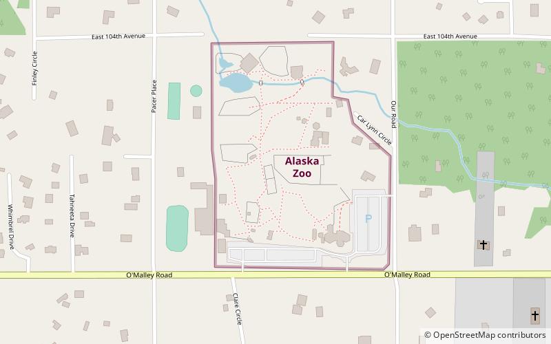 Alaska Zoo location map