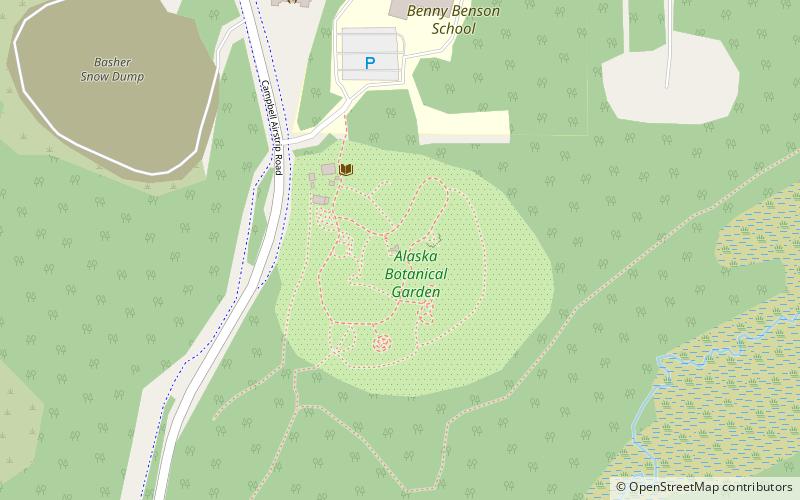 Alaska Botanical Garden location map