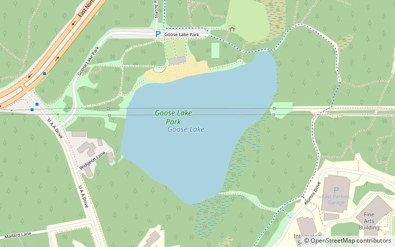 Goose Lake location map