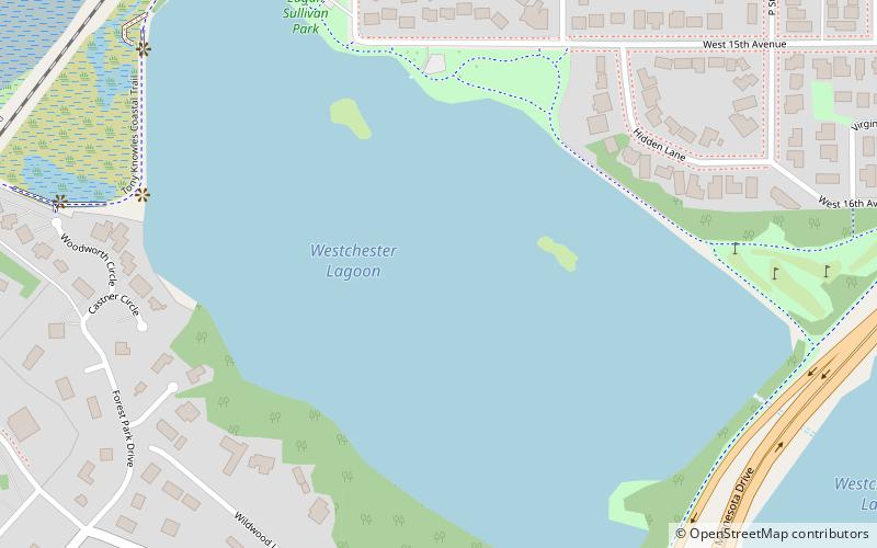 Westchester Lagoon location map