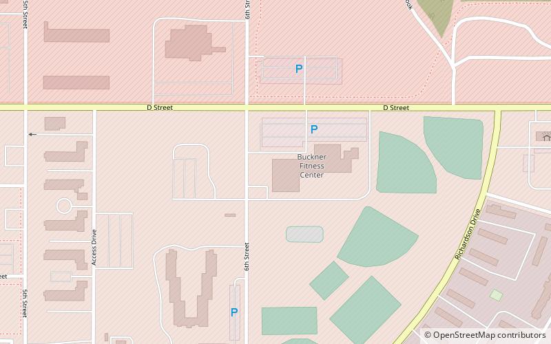 Buckner Fieldhouse location map