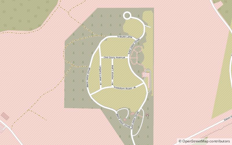 Cimetière national de fort Richardson location map