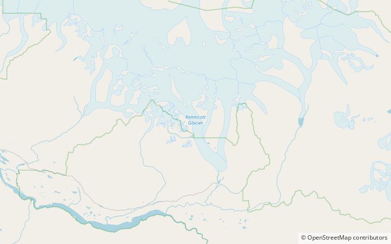 Kennicott-Gletscher location map