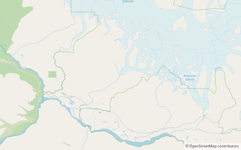 kuskulana glacier park narodowy wrangla swietego eliasza location map