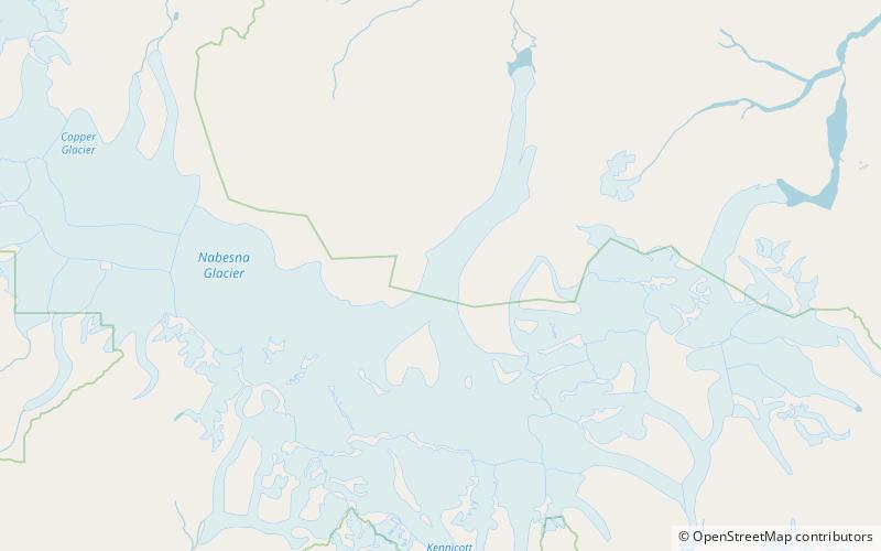 Nabesna Glacier location map
