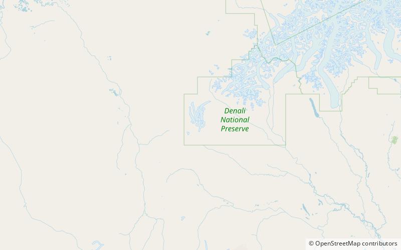 caldwell glacier denali national park location map
