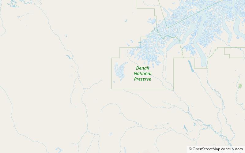 lewis peak parque nacional y reserva denali location map