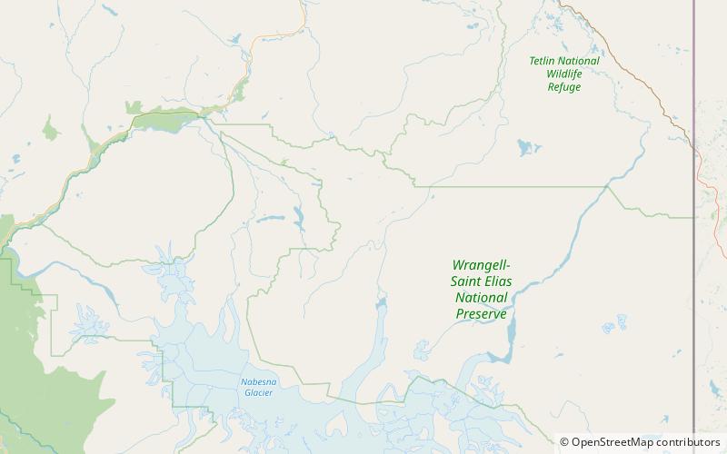 kanskys parc national de wrangell saint elie location map