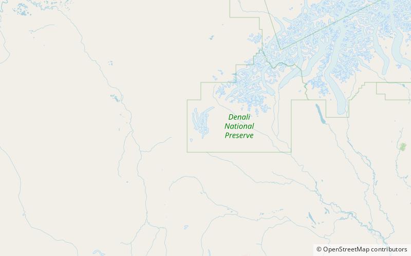 gurney peak park narodowy denali location map