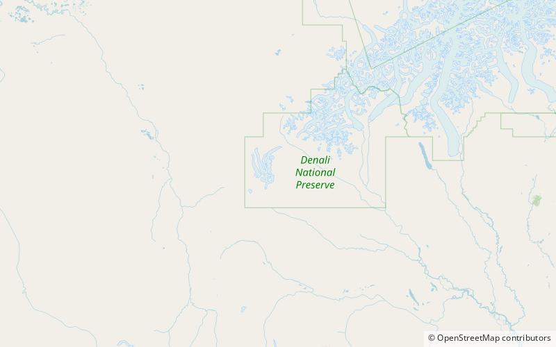augustin peak park narodowy denali location map