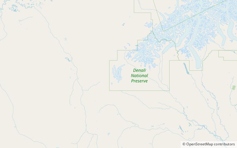 Kichatna Mountains location map