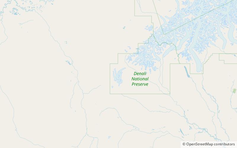 shelf glacier parque nacional y reserva denali location map