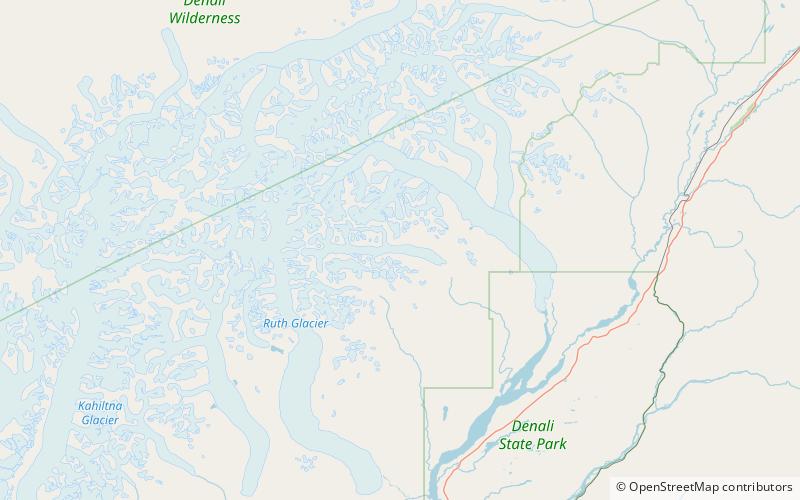 Buckskin-Gletscher location map