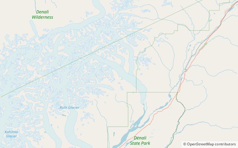 Eldridge-Gletscher location map