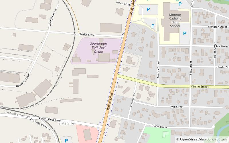 illinois street historic district fairbanks location map