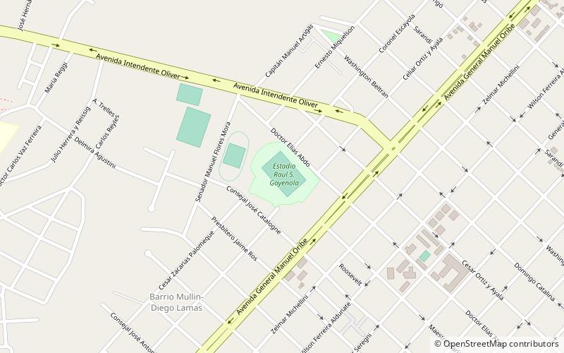 Estadio Goyenola location map