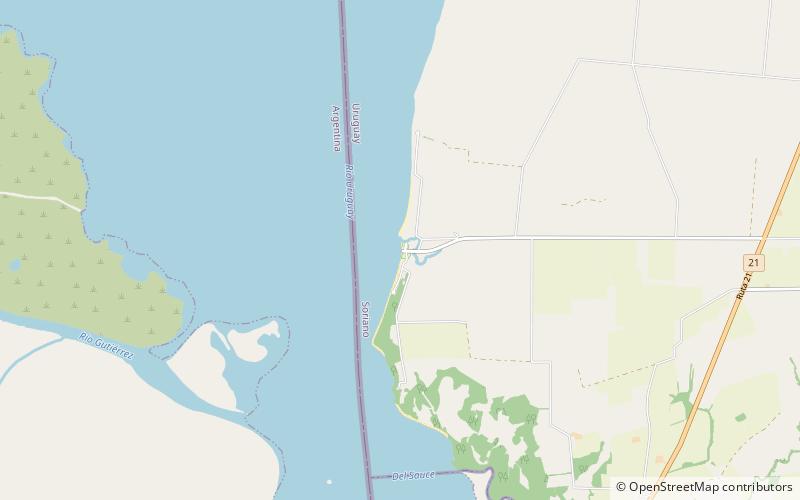 agraciada beach location map